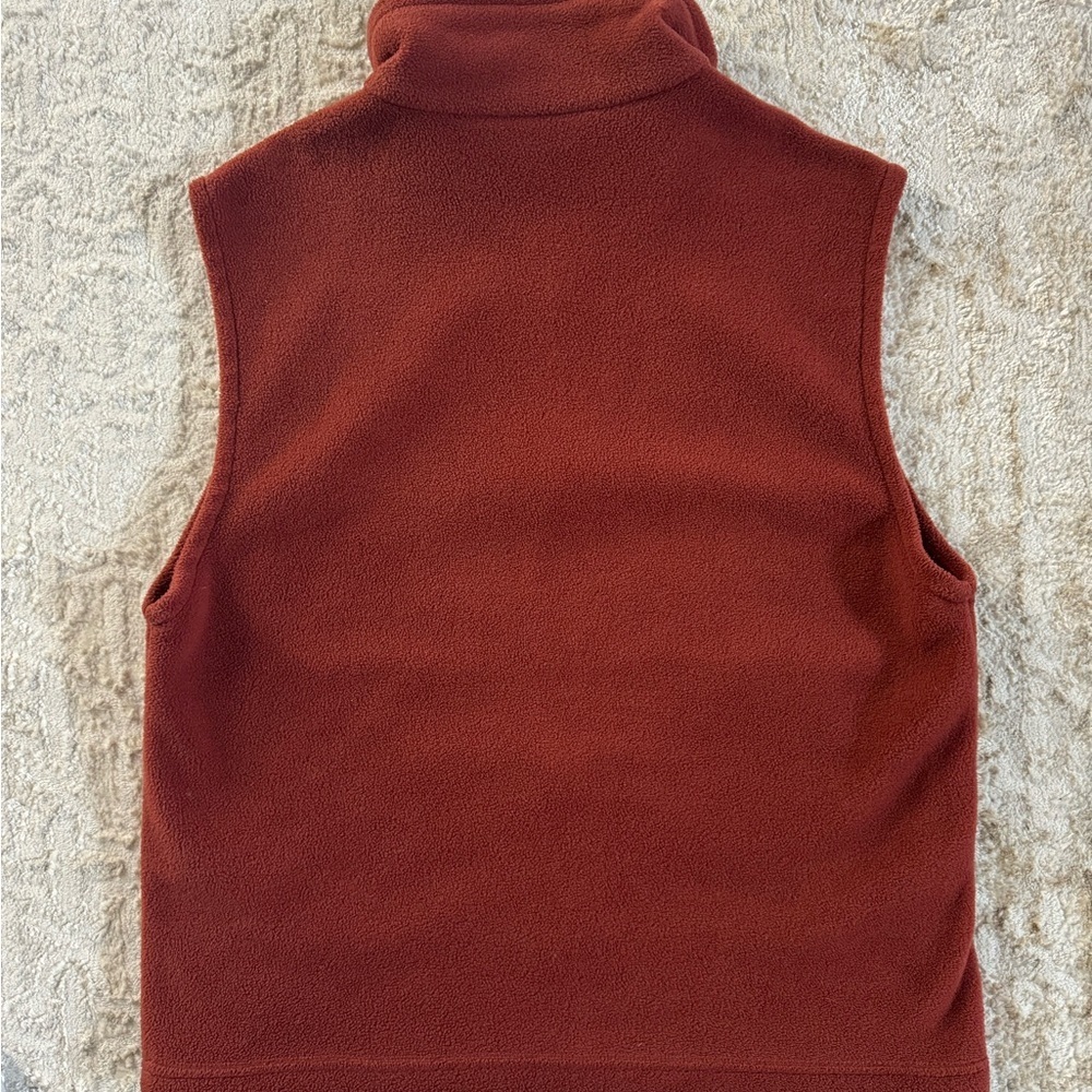 Columbia Burnt Orange Fleece Vest men’s medium - Picture 2 of 3
